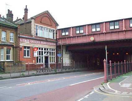 Queenstown Road Battersea Train Station, London